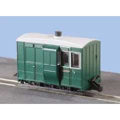 Peco Glyn Valley Freelance 4 Wheel Brake Coach Without Buffers OO9 Gauge GR-530