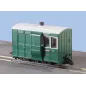 Peco Glyn Valley Freelance 4 Wheel Brake Coach Without Buffers OO9 Gauge GR-530