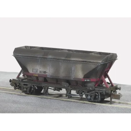 Peco MGR Coal Hopper 'HAA EWS' Maroon - weathered N Gauge NR-303W
