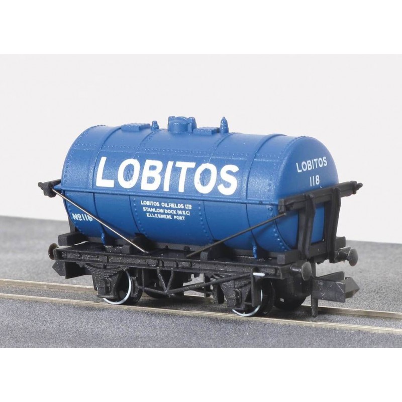 Peco LOBITOS tank wagon, Blue, No 118 N Gauge NR-P179