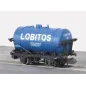 Peco LOBITOS tank wagon, Blue, No 118 N Gauge NR-P179