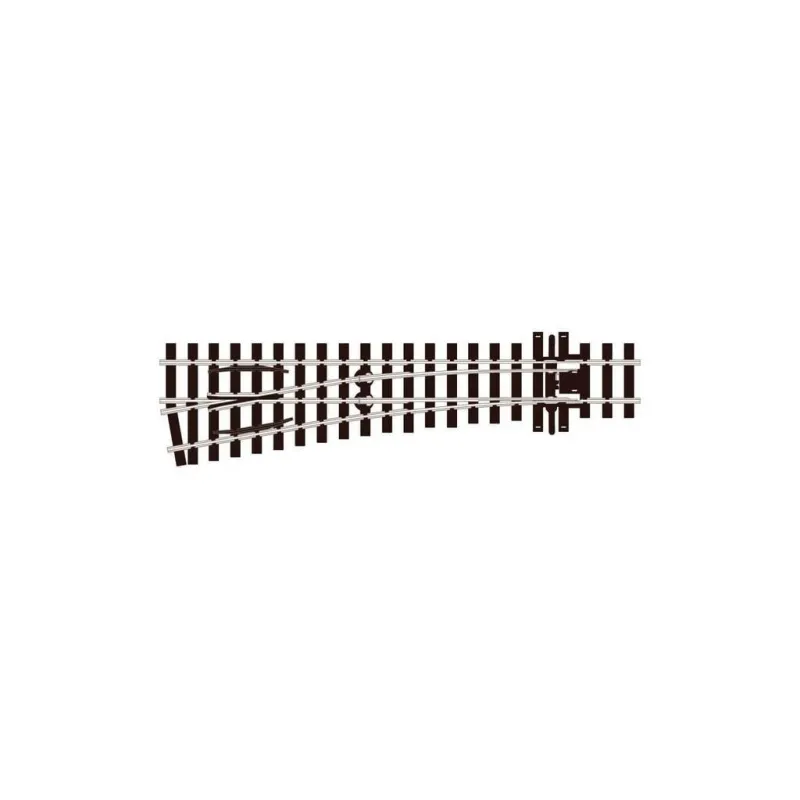 Peco Medium radius L/H Turnout HOn3 Gauge SL-E1496