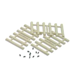 Peco Moulded Concrete Type Sleepers and separate rail fixings All Gauges IL-121