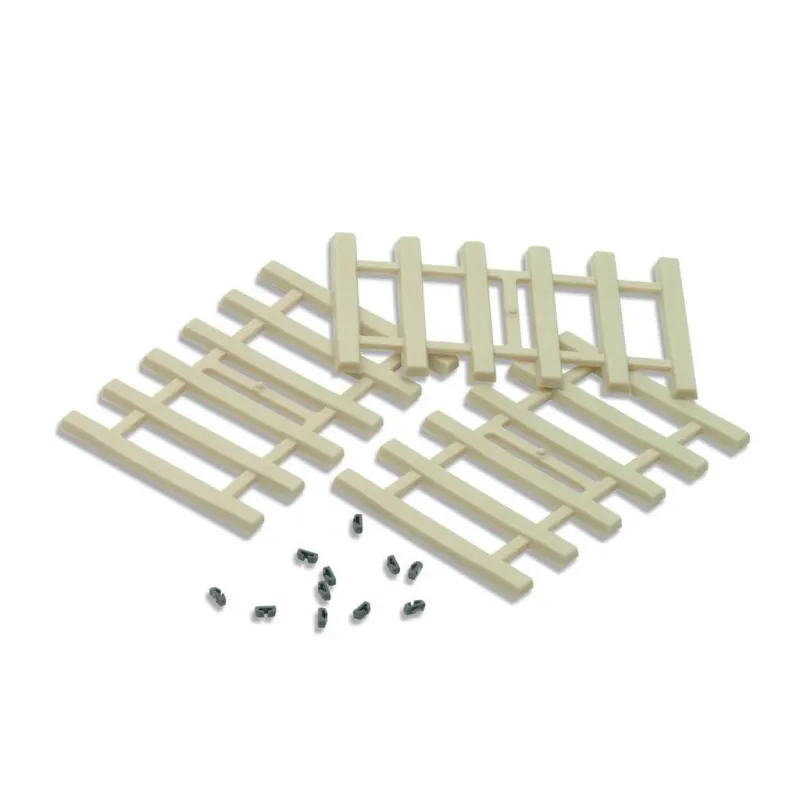 Peco Moulded Concrete Type Sleepers and separate rail fixings All Gauges IL-121