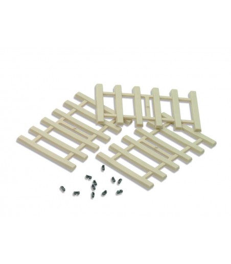Peco Moulded Concrete Type Sleepers and separate rail fixings All Gauges IL-121