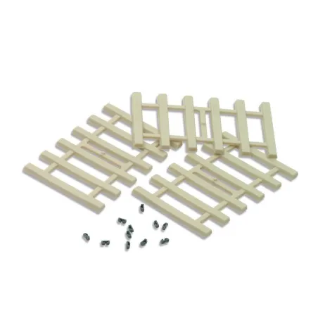 Peco Moulded Concrete Type Sleepers and separate rail fixings All Gauges IL-121