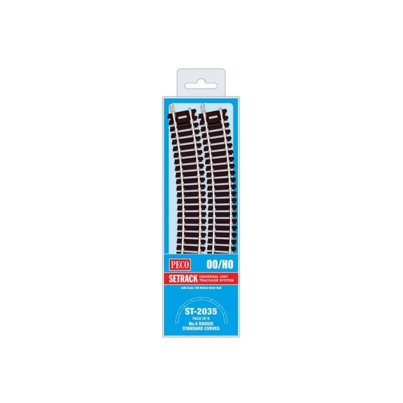 Peco No.4 Radius Standard Curve, 571.5mm (22½in) radius OO/HO Gauge ST-2035