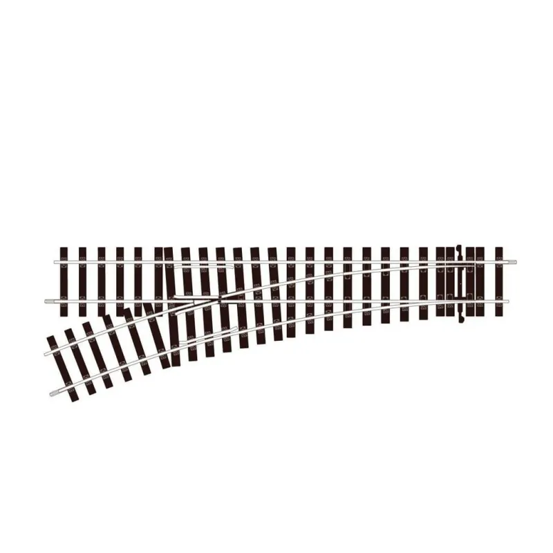 Peco No.2 Radius, Unifrog L/H Turnout O Gauge ST-U751