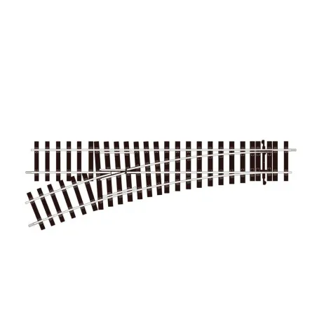 Peco No.2 Radius, Unifrog L/H Turnout O Gauge ST-U751