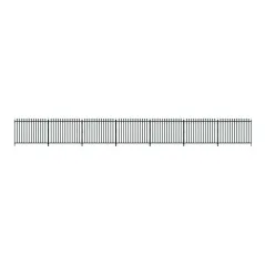 Peco O Gauge GWR Spear Fencing - Straight & Gates Fencing(890mm)1 Lge 2 sml Gates O Gauge LK-741