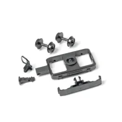 Peco OO-9 Narrow Gauge Coach Bogies, Wheels & Couplers OO9 Gauge GR-104