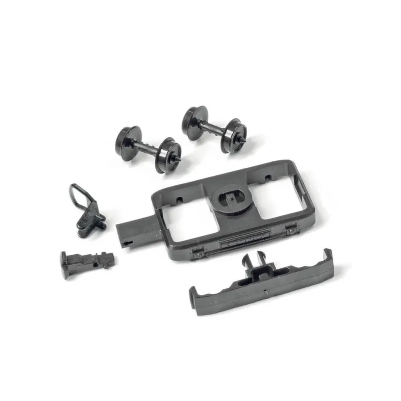 Peco OO-9 Narrow Gauge Coach Bogies, Wheels & Couplers OO9 Gauge GR-104