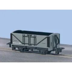 Peco OO-9 Open Wagon, L&B Grey Unlettered OO9 Gauge GR-200U