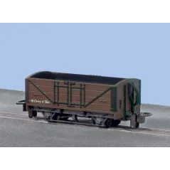 Peco OO-9 Open Wagon, Brown Unletered OO9 Gauge GR-201U