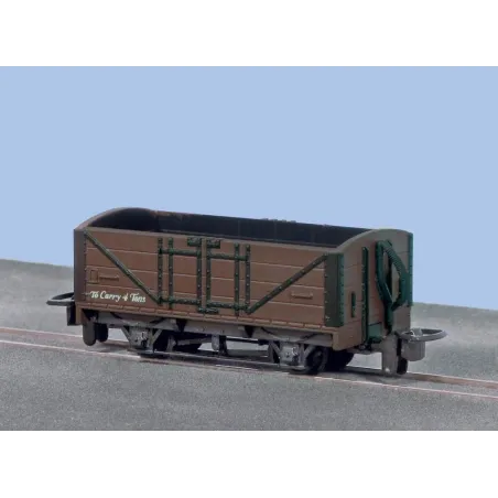 Peco OO-9 Open Wagon, Brown Unletered OO9 Gauge GR-201U