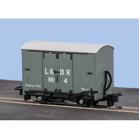 Peco OO-9 Box Van, L&B Livery No.4 OO9 Gauge GR-220C
