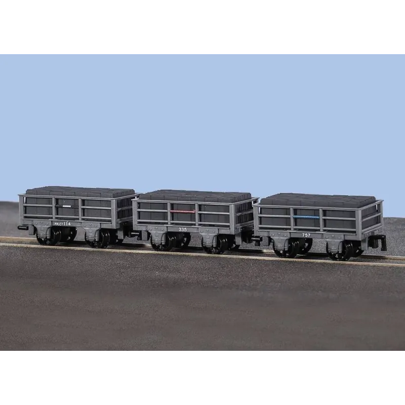 Peco OO-9 FR 2 Ton Slate Wagon Un-Bracked X 3 OO9 Gauge GR-320