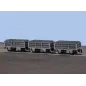 Peco OO-9 FR 2 Ton Slate Wagon Un-Bracked X 3 OO9 Gauge GR-320