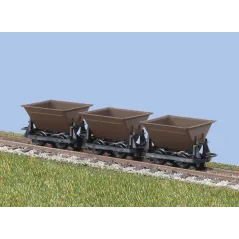 Peco OO-9 Hudson Rugga V-Skips Brown OO9 Gauge GR-330