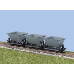 Peco OO-9 Hudson Rugga V-Skips Grey OO9 Gauge GR-331