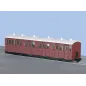 Peco OO-9 L&B Composite Coach Indian Red Unlettered OO9 Gauge GR-400U