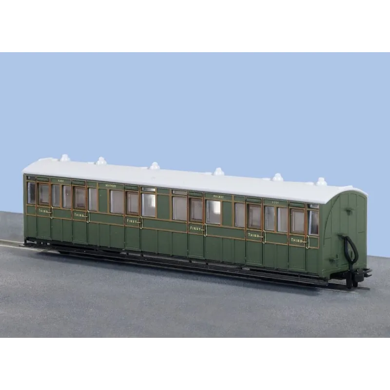 Peco OO-9 L&B Composite Coach 1st/3rd, SR Livery, No 6364 OO9 Gauge GR-401A