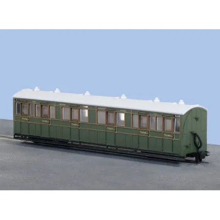 Peco OO-9 L&B Composite Coach 1st/3rd, SR Livery, No 6364 OO9 Gauge GR-401A