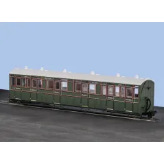 Peco OO-9 L&B Composite Coach 1st/3rd, L&B Livery, No. 6365 OO9 Gauge GR-401B