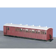 Peco OO-9 L&B Brake Coach Unlettered OO9 Gauge GR-420U
