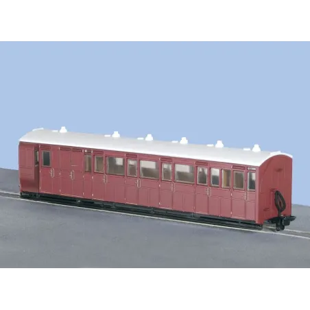 Peco OO-9 L&B Brake Coach Unlettered OO9 Gauge GR-420U