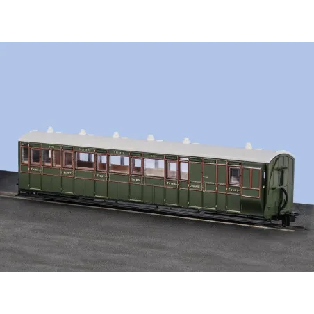 Peco OO-9 L&B Brake Coach, SR Livery, No. 6993 OO9 Gauge GR-421B