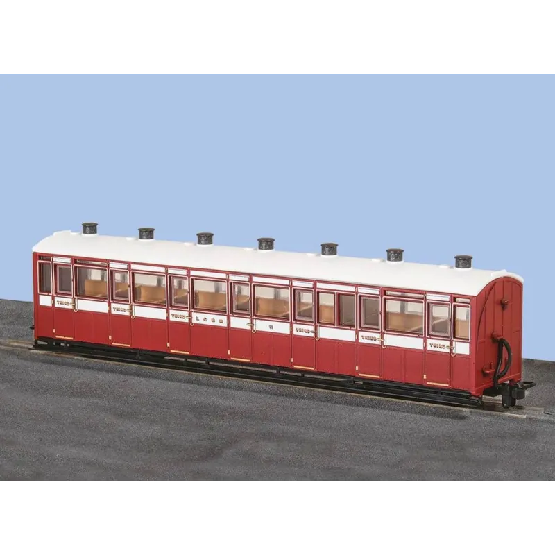 Peco OO-9 L&B ALL 3rd Coach, L&B Livery, No 11 OO9 Gauge GR-440A