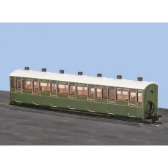 Peco OO-9 L&B ALL 3rd Coach, SR LIVERY, No 2469 OO9 Gauge GR-441A