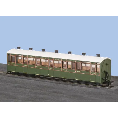 Peco OO-9 L&B ALL 3rd Coach, SR LIVERY, No 2469 OO9 Gauge GR-441A