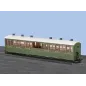 Peco OO-9 L&B Centre Observation Coach, SR Livery No 2466 OO9 Gauge GR-451A