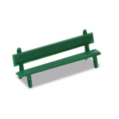 Peco Platform Seats, green OO Gauge LK-25