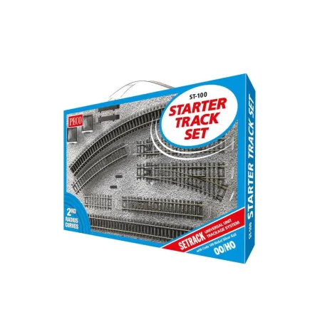 Peco Setrack OO/HO Starter Track Set, 2nd Radius OO/HO Gauge ST-100
