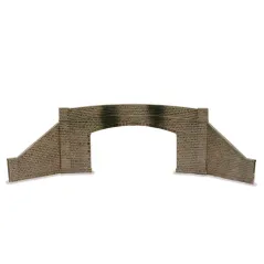 Peco Road Bridge sides & Walls, stone type, double track O Gauge LK-734