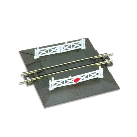 Peco Straight Level Crossing, complete with 2 ramps & 4 gates N Gauge ST-20