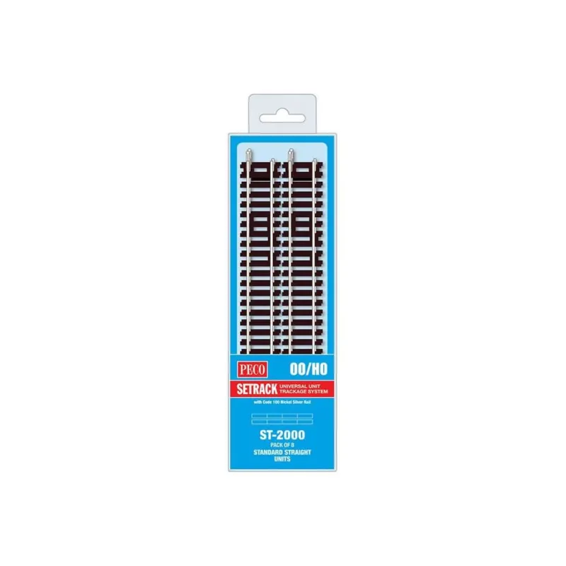 Peco Standard Straight, 168mm (6⅝in) long OO/HO Gauge ST-2000