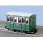 Peco Talyllyn Coach With Buffers OO9 Gauge GR-505