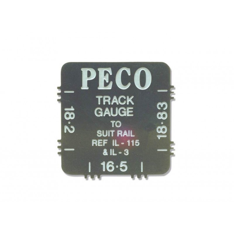 Peco Stainless Steel Track Gauge, for 16.5mm, 18.2mm & 18.83mm All Gauges IL-116