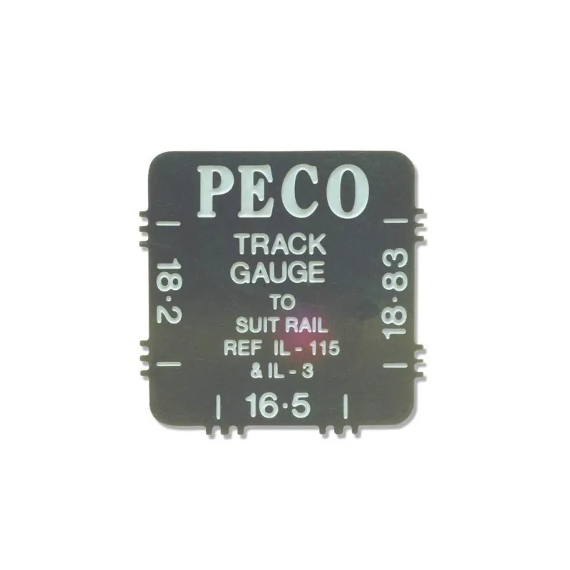 Peco Stainless Steel Track Gauge, for 16.5mm, 18.2mm & 18.83mm All Gauges IL-116