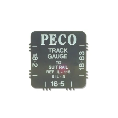 Peco Stainless Steel Track Gauge, for 16.5mm, 18.2mm & 18.83mm All Gauges IL-116