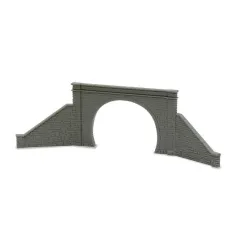 Peco Tunnel Mouth & Walls, stone type, double track N Gauge NB-32
