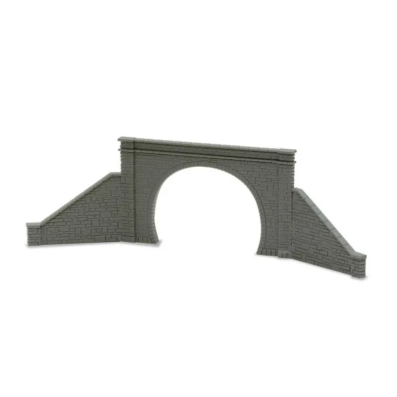 Peco Tunnel Mouth & Walls, stone type, double track N Gauge NB-32