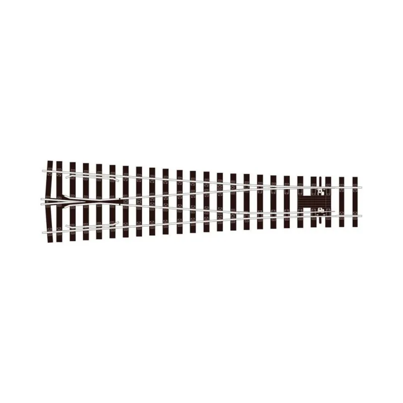 Peco Y Medium radius (1828mm, 72”) Turnout Electrofrog O Gauge SL-E797BH