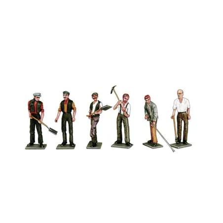 Peco Workmen with Tools (cast white metal) O Gauge OP-11