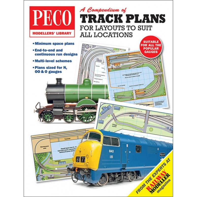 Peco Track Plans for Layouts to Suit all Locations All Gauges PM-202