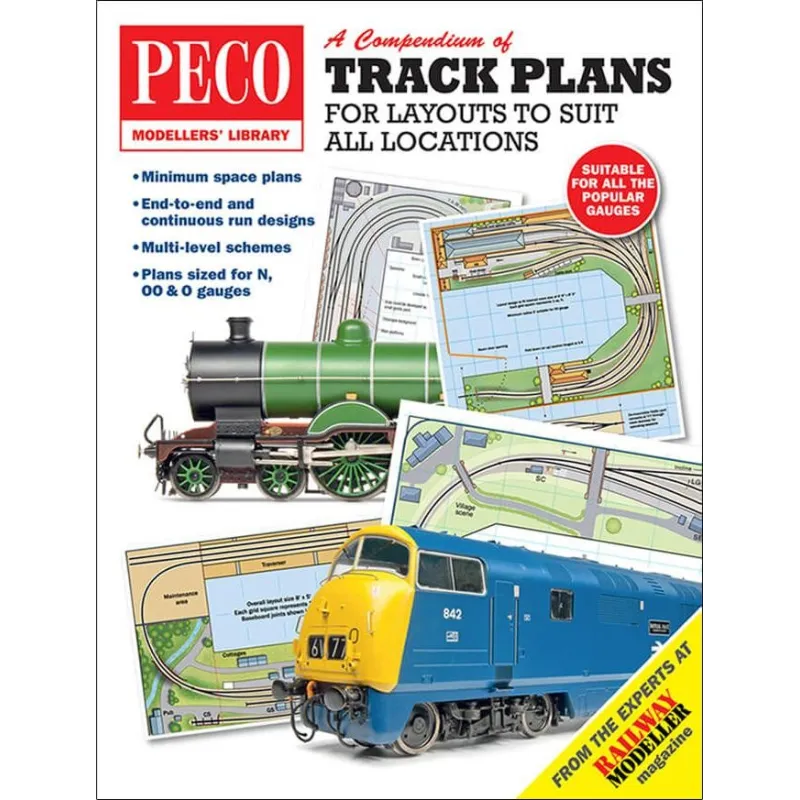 Peco Track Plans for Layouts to Suit all Locations All Gauges PM-202